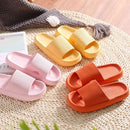Lucyever Men Women Thick Platform Home Slippers Fashion Non-slip EVA Bathroom Slides Woman Sandals 2022 Summer Soft Flip Flops - korebom